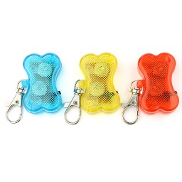 Pet Safety Bone Style LED Light Keyring Color Random - Click Image to Close